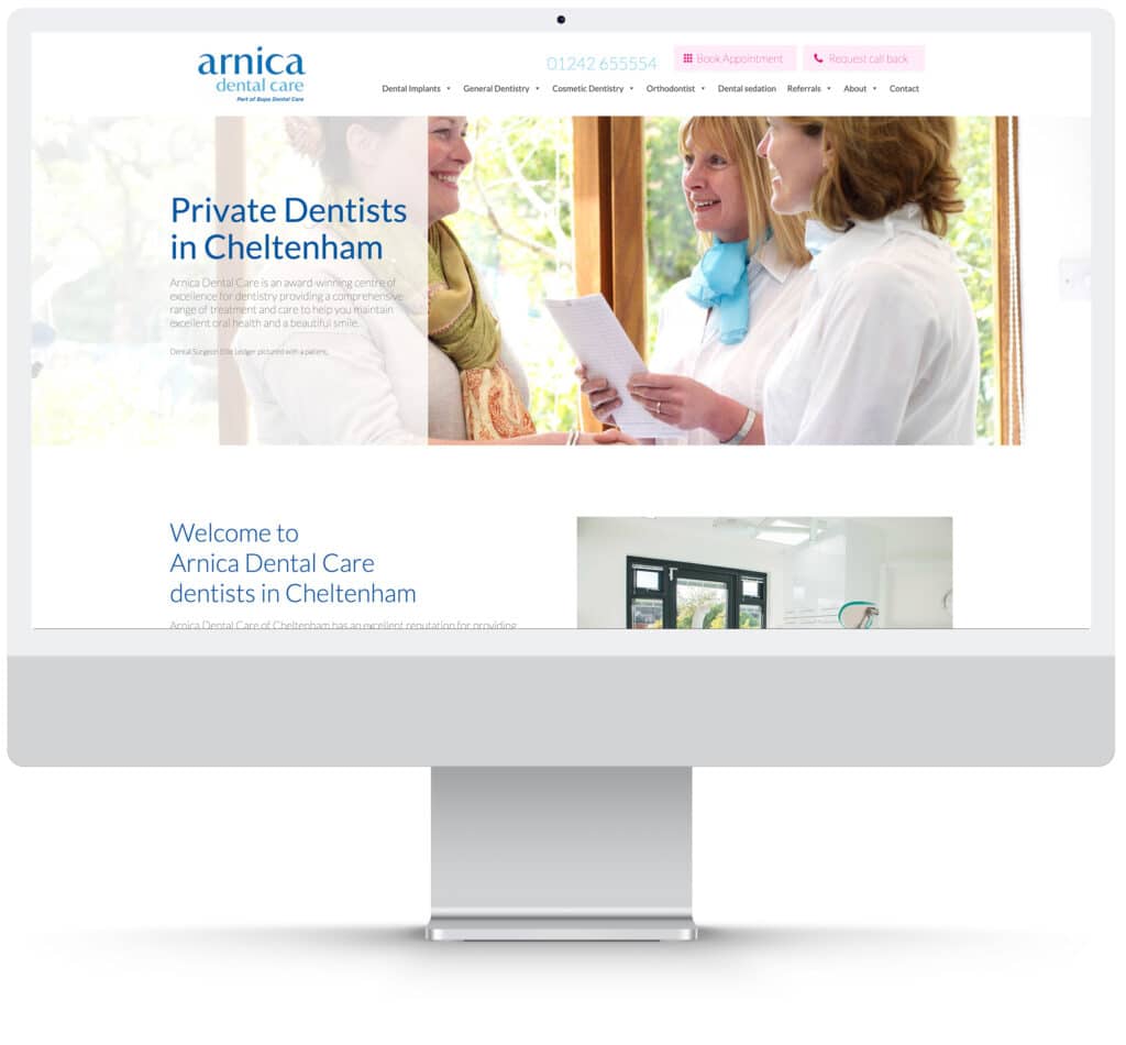 WordPress freelance design example