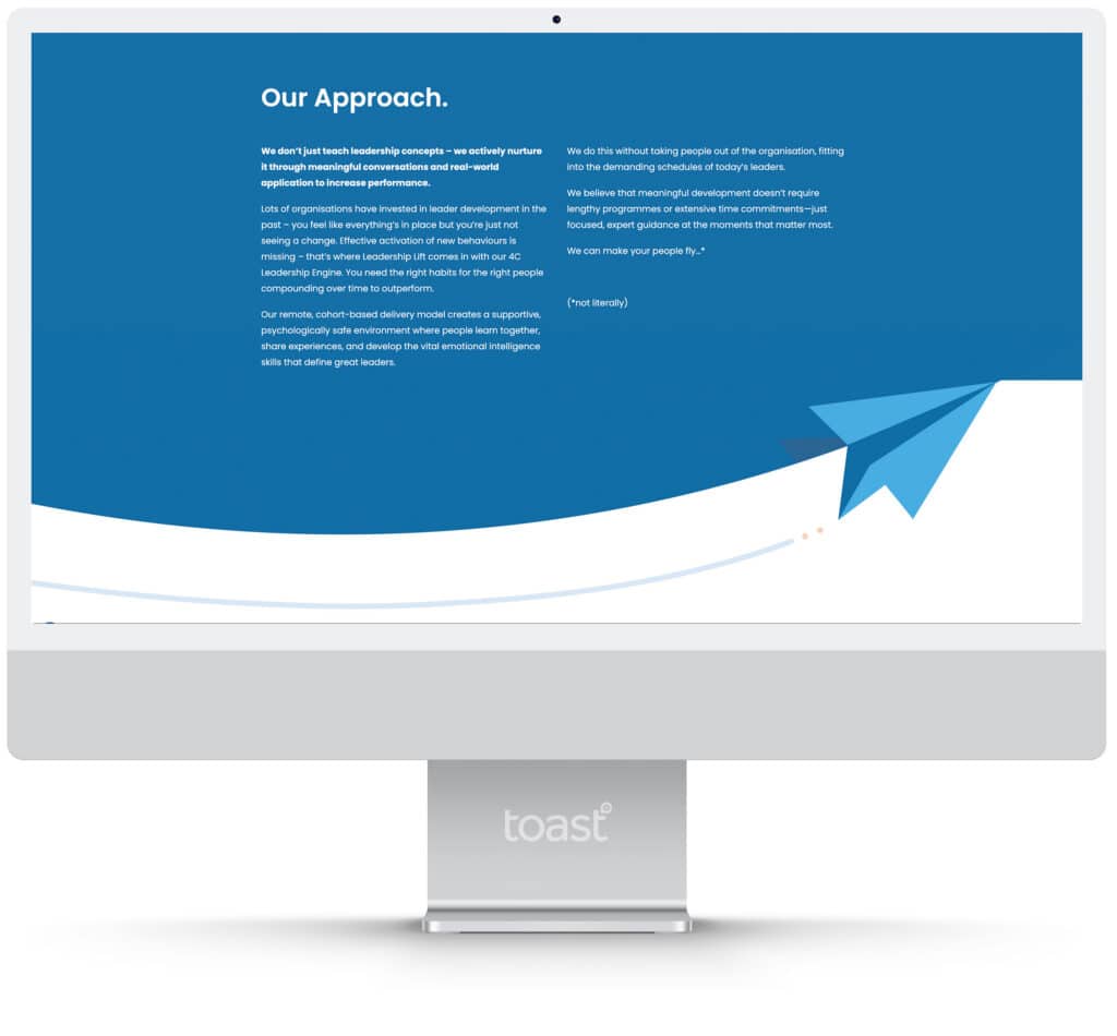 Leadership Lift Bespoke WordPress design and build